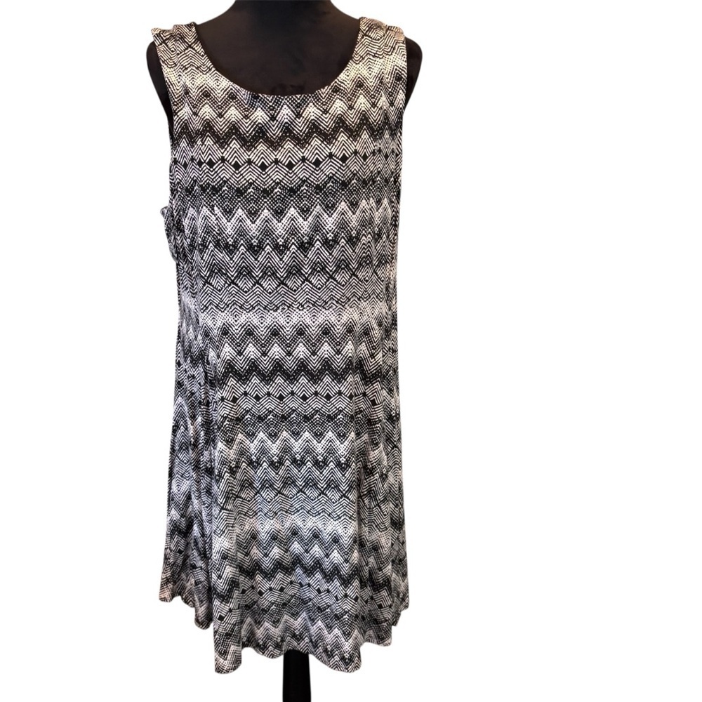 Torrid Chevron Geometric Print A-Line Dress,size 16,Everyday Traditional Work